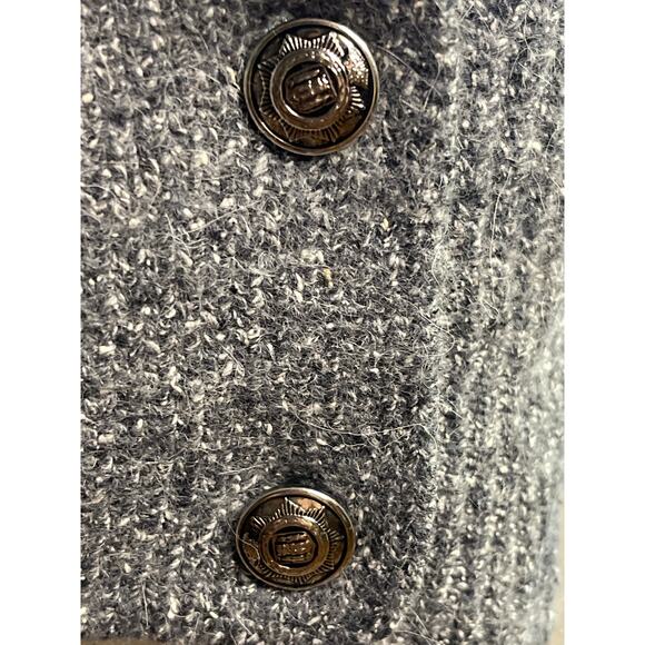 Vintage Lauren Cole Gray Silk Blend Women's Knit Vest Sleeveless Sweater Size M - Picture 3 of 5